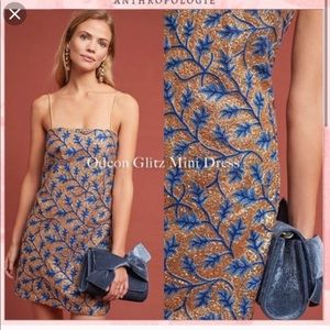 NWT Anthropologie Odeon glitz dress